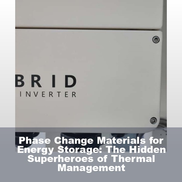 Phase Change Materials for Energy Storage: The Hidden Superheroes of Thermal Management